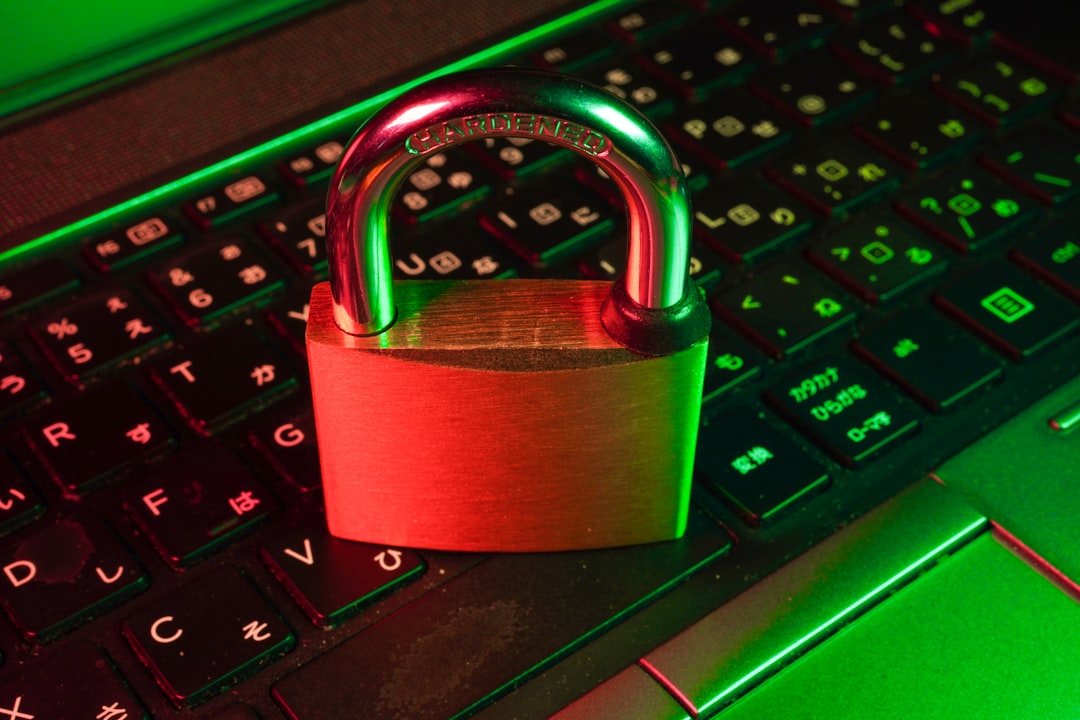 Laptop representing cybersecurity and account authentication