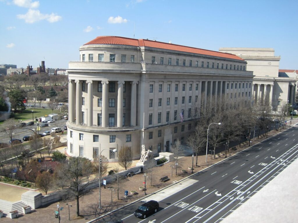 Federal Trade Commission building in Washington DC